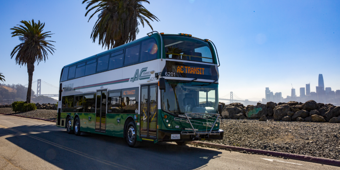 AC Transit Double Decker bus