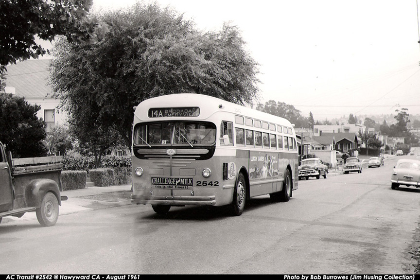 AC Transit bus number 2542