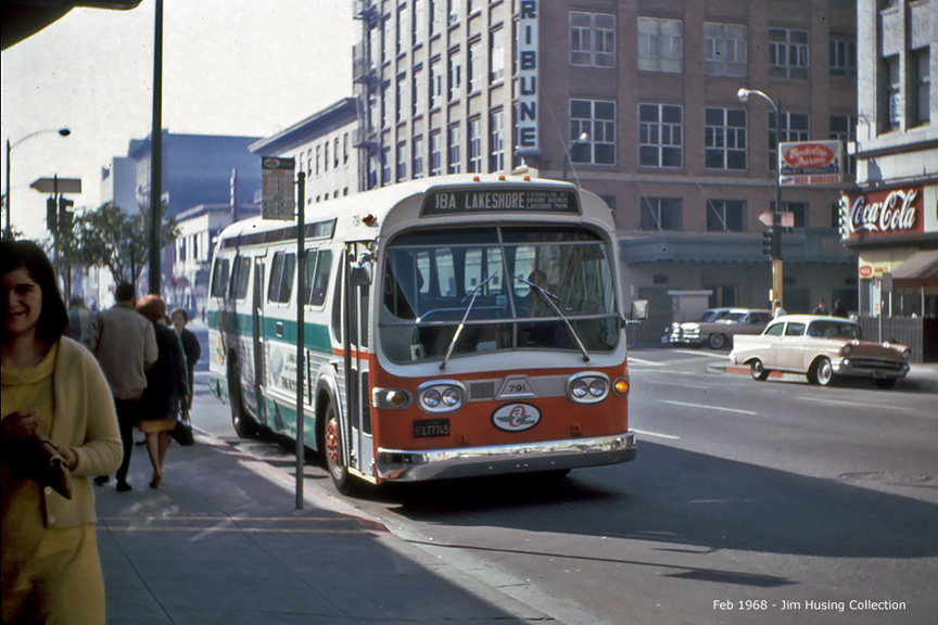 AC Transit bus number 791 in downtown Oakland