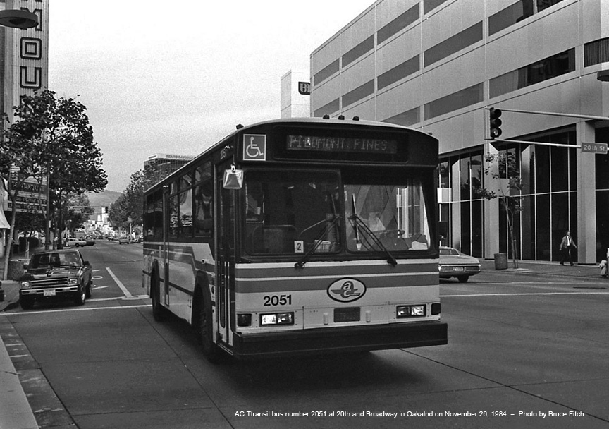 AC Transit bus number 2051