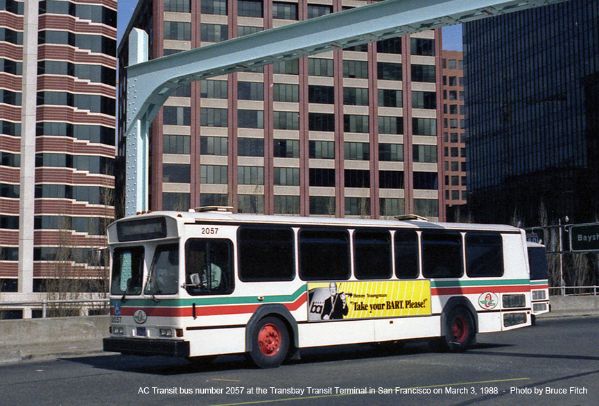 AC Transit bus number 2057