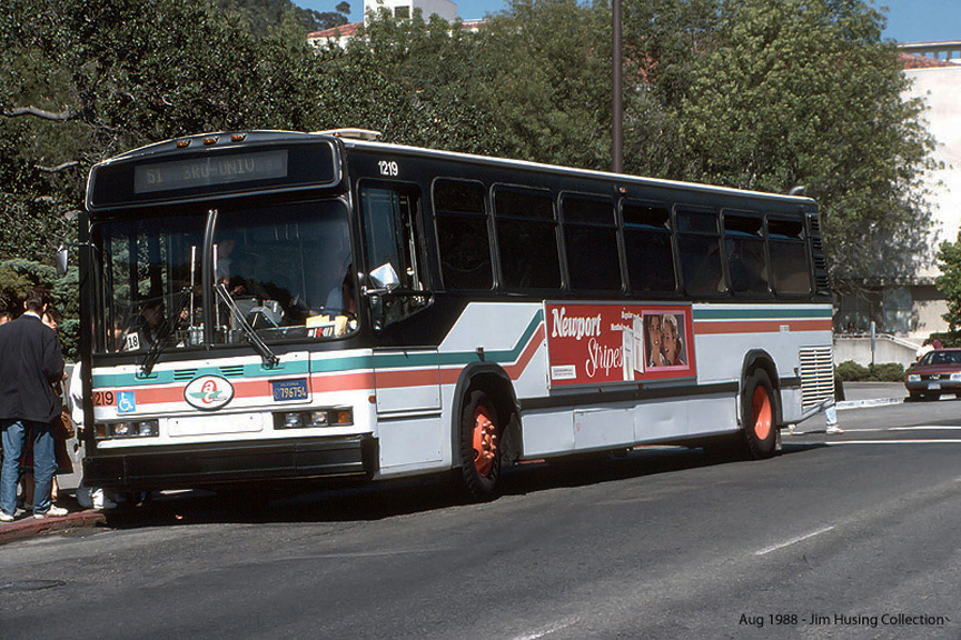 AC Transit bus number 1219