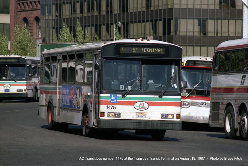 AC Transit bus number 1475