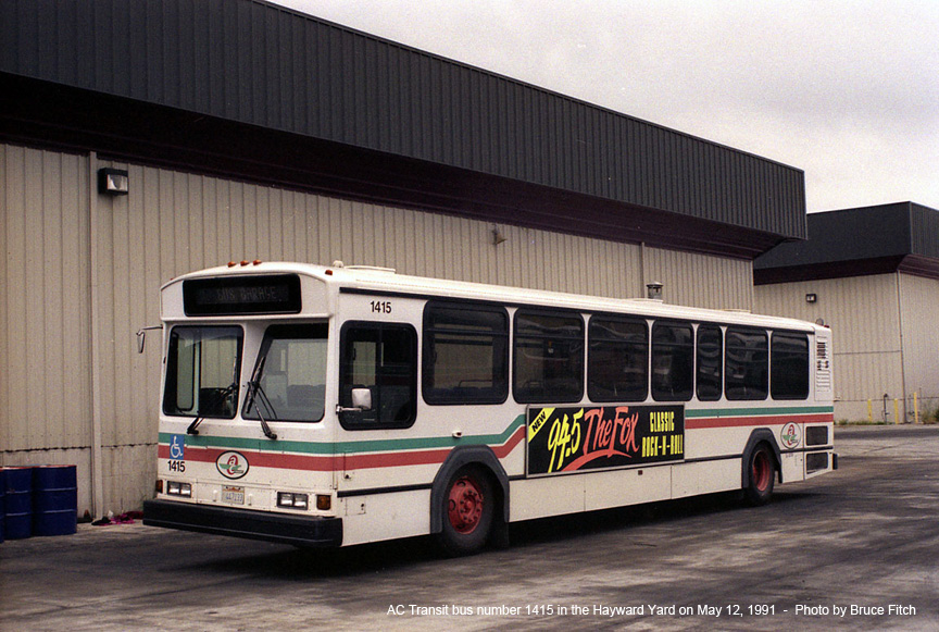 AC Transit bus number 1415