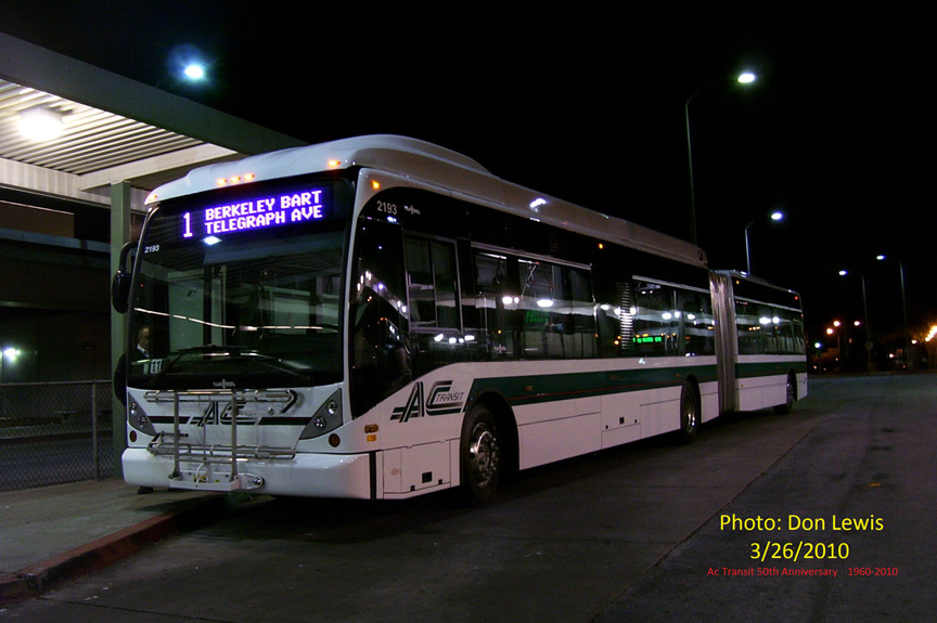AC Transit bus number 2193