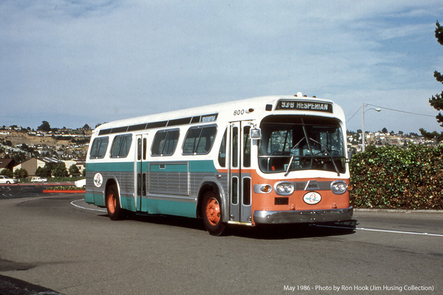 AC Transit bus number 800