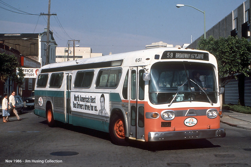 AC Transit bus number 651