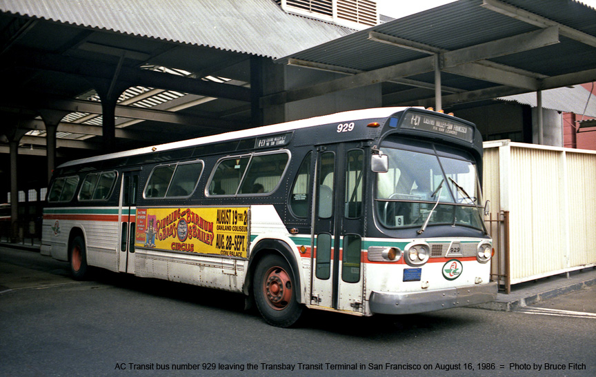 AC Transit bus number 929
