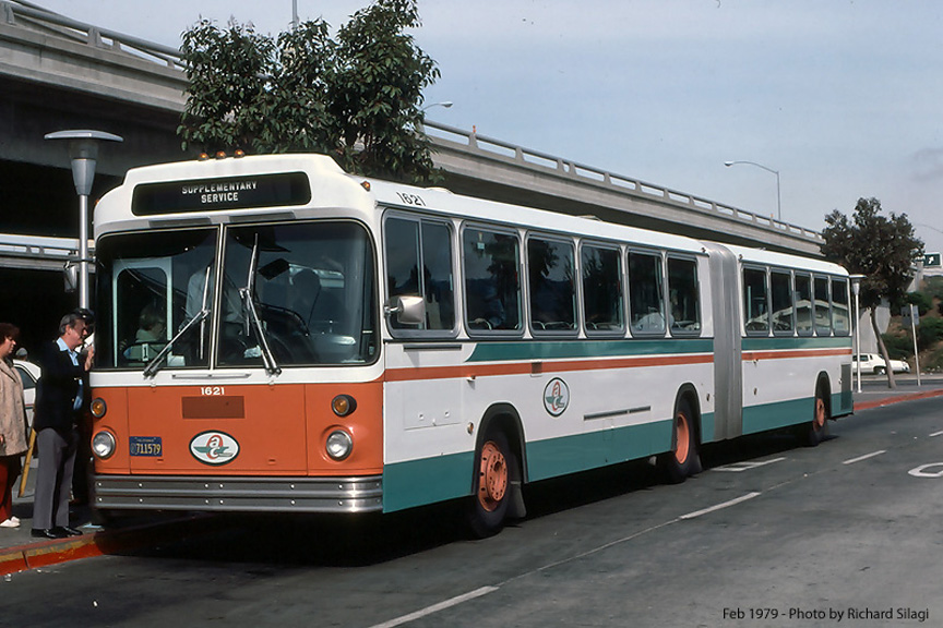AC Transit bus number 1621