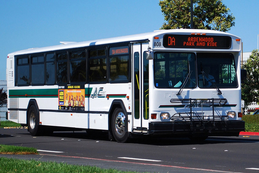 AC Transit bus number 808