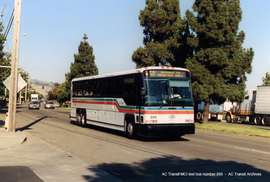 AC Transit bus number 888